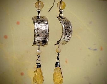 Citrine Crystal Earrings