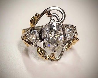 Custom Design or Restyle of your old rings, Diamond Engagement, Wedding, cocktail Ring