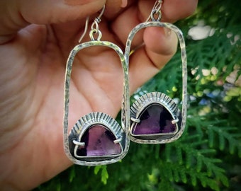 Trapiché Amethyst Hoops