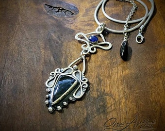 Black Pendulum Necklace