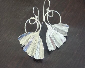 Dianthus Petal Earrings, sterling silver carnation petals
