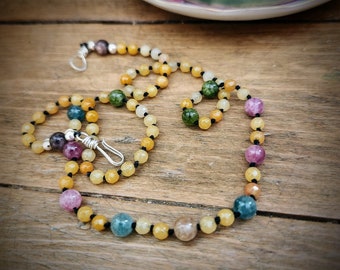 Hand Knotted Tourmaline Beads, necklace