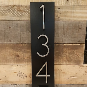 House Number Plaque, house numbers, address sign, address plaque, metal house numbers, wedding gift, present, outdoor sign, modern numbers