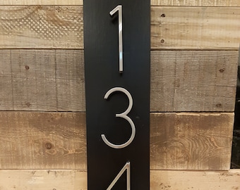 House Number Plaque, house numbers, address sign, address plaque, metal house numbers, wedding gift, present, outdoor sign, modern numbers