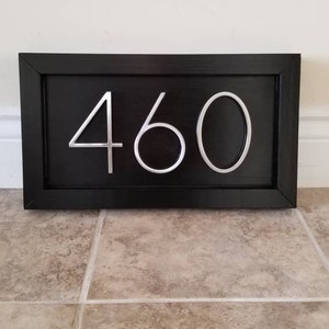 Modern Numbers, House Number Plaque, house numbers, address sign, address plaque, metal house numbers, wedding gift, present image 6