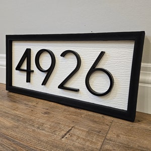 Modern Numbers, House Number Plaque, house numbers, address sign, address plaque, metal house numbers, wedding gift, present image 1