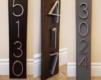 House Number Plaque, house numbers, address sign, address plaque, metal house numbers, wedding gift, present, outdoor sign, modern numbers