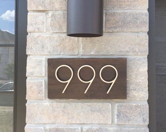 House Number Plaque, house numbers, address sign, address plaque, metal house numbers, wedding gift, present, outdoor sign, modern numbers