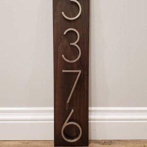 House Number Plaque, house numbers, address sign, address plaque, metal house numbers, wedding gift, present, outdoor sign, modern numbers image 9