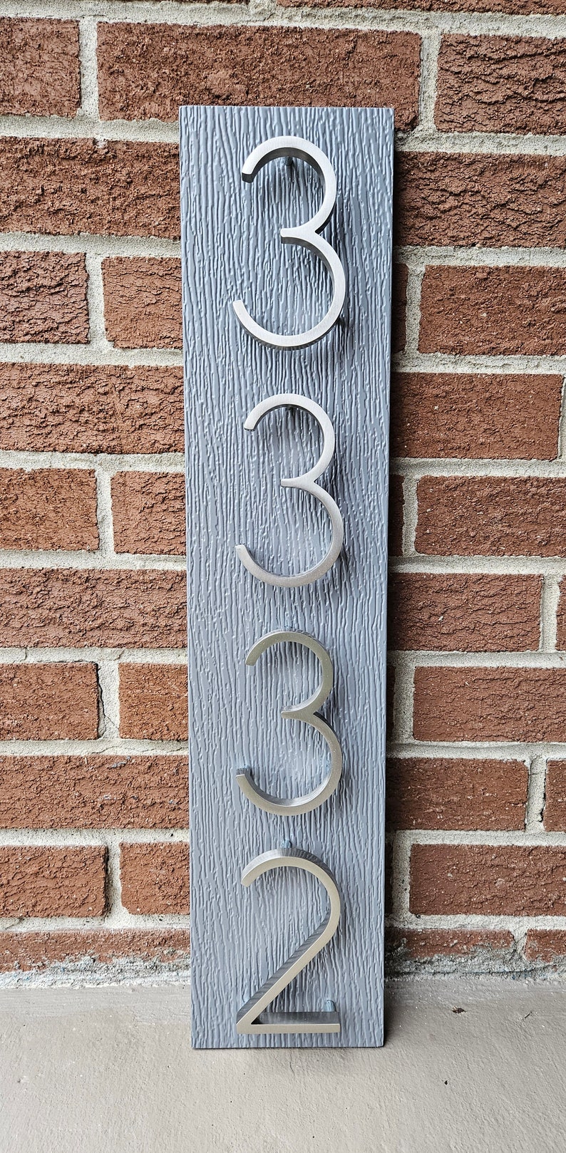 House Number Plaque, house numbers, address sign, address plaque, metal house numbers, wedding gift, present, outdoor sign, modern numbers image 10