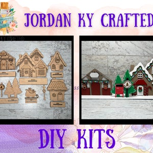 Santa&#39;s North Pole Craft Display, DIY Santa Workshop, DIY Christmas Village, DIY Holiday Project, Christmas Craft, Miniature Christmas Town
