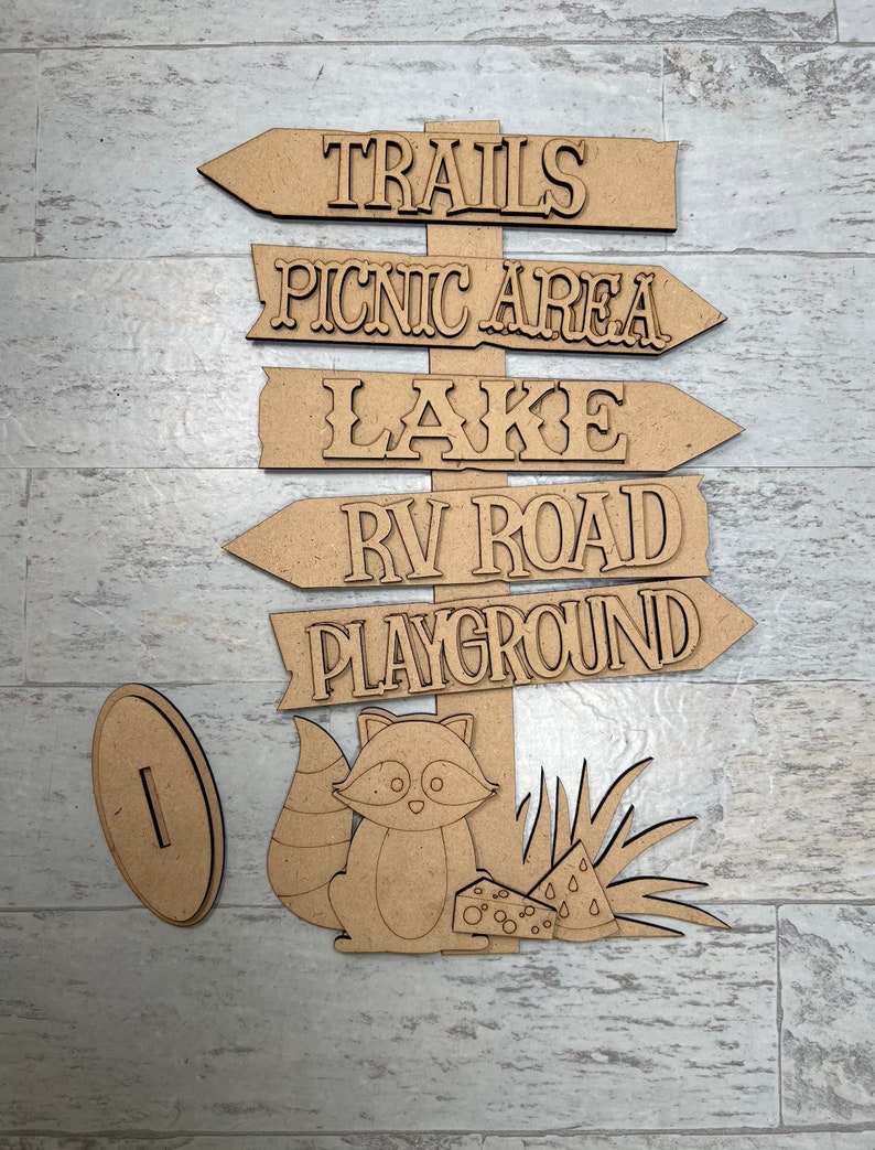 Camping Street Signs, DIY Arrow Sign Kit, - Etsy