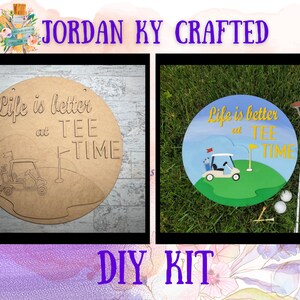 Golf DIY Door Hanger, Life is Better At Tee Time