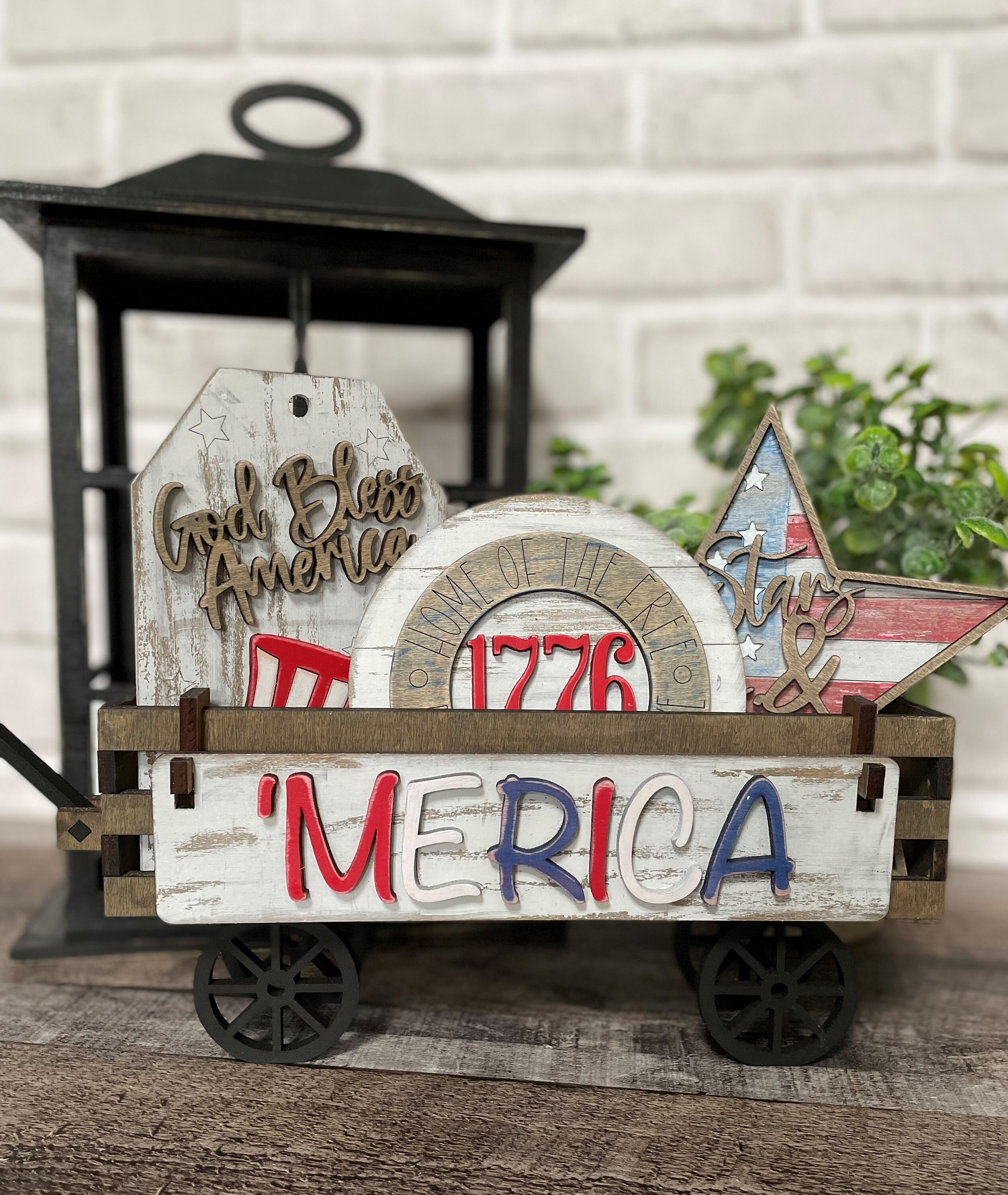 Curated visual reference: Gallery Detail: Usa Add On Set Farmhouse Crate And Wagon Add On