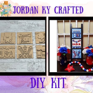 July 4th Ladder DIY Tiles, Patriotic Interchangeables, Independence Day Tiles, DIY Ladder Tiles, Uncle Sam Tiles, July Gnome Ladder Tiles,