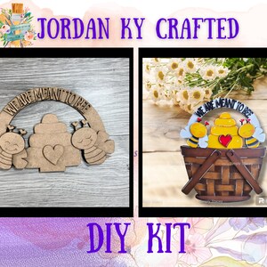 Valentine Bee DIY Basket Insert, Bee Flower Basket, Valentine Basket Kit, Valentine Craft, Flower Basket Add-On, DIY Bee Craft,