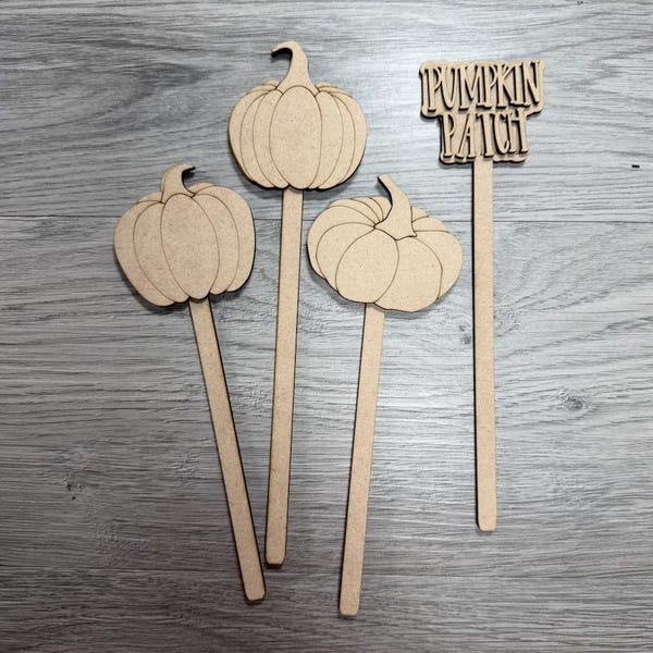 Swizzle Stick Fall Pumpkins DIY Insert