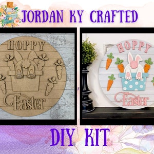 Bunny Basket Hideaway DIY Door Hanger,