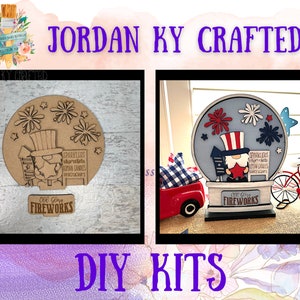 Globe Patriotic Gnome DIY Insert, jordankycrafted, Jordan ky crafted