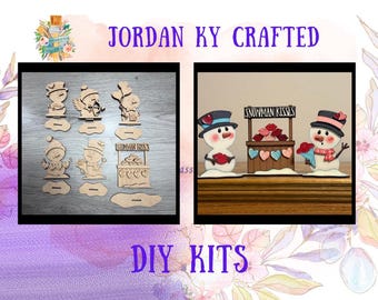 Snowman Valentine DIY TT Shelf Sitter