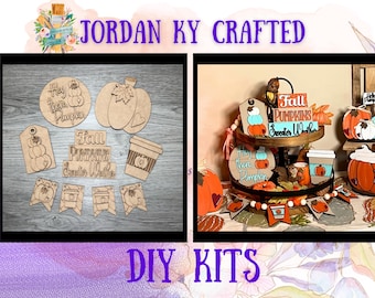 Pumpkin Spice DIY Display, Fall Tier Tray, Pumpkin Tier Tray Kit,