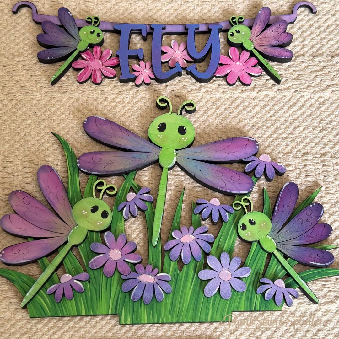 Paper Fly Sign Storyboard Dragonfly DIY Hanging Sign - Etsy