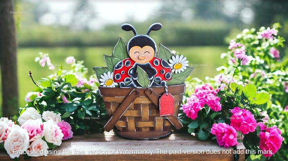 Basket Ladybug DIY Insert, - Etsy