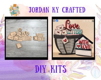 Basket Love Letters Valentine DIY Insert, Flower Basket, Valentines Craft, Flower Basket Add-On,