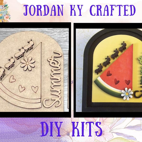 Small Arch Watermelon DIY Insert, DIY Shelf Sitter, Interchangeable, Jordan ky crafted, Jordankycrafted