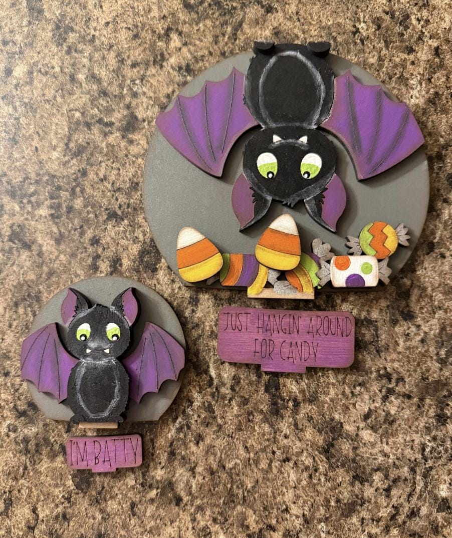 Globe Halloween Bat DIY Insert, Jordankycrafted, Jordan Ky Crafted - Etsy