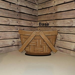 Basket BASE, Flower Basket Stand for Insert, DIY Basket Craft, Interchangeable Basket, Basket Shelf Sitter, DIY Basket Craft, Changeable