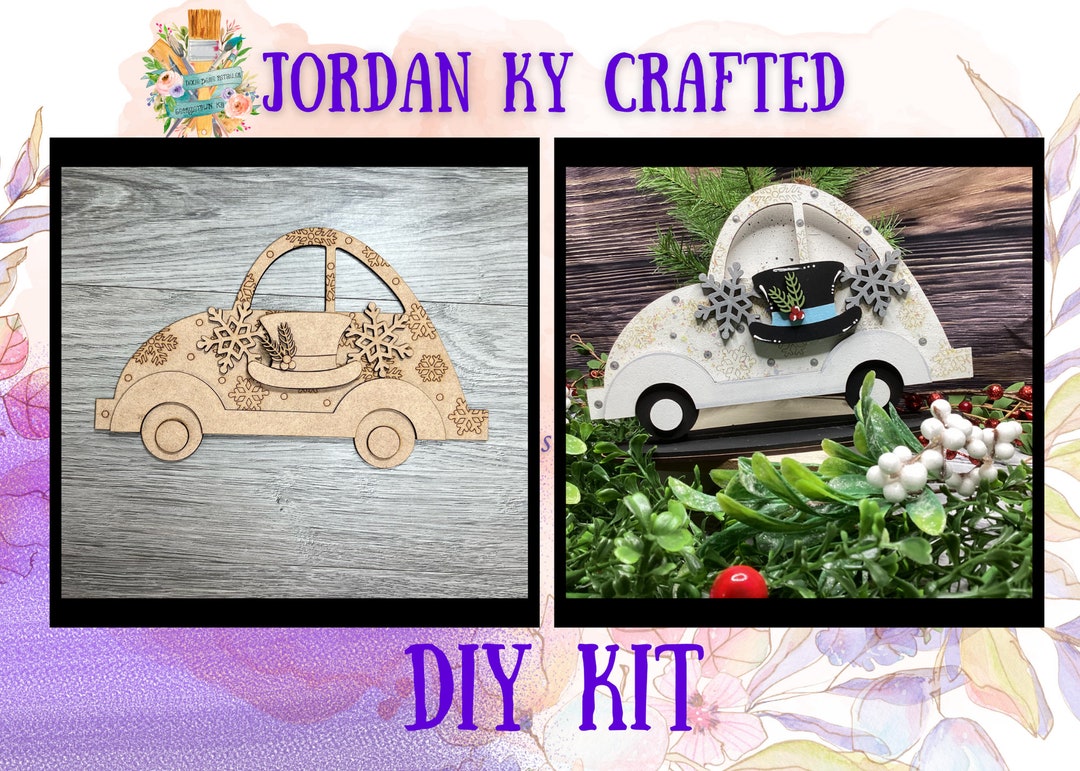 Winter DIY Car Addon, Love Car Addon, Interchangeable Car, Snowman