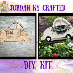 Winter DIY Car Add-On, Love Car Add-On, Interchangeable Car, Snowman Car Sitter, Slug Bug, Love Bug Sitter, DIY Winter Car Kit, Snow Car Kit