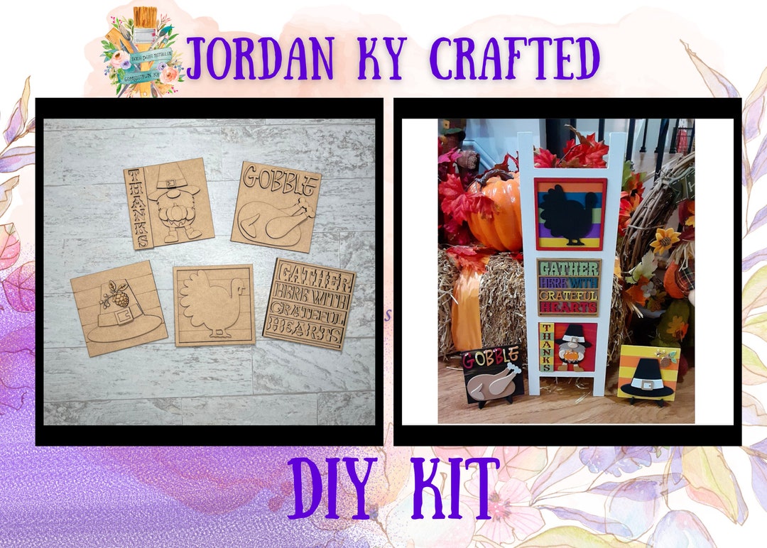4.25" Tile Pilgrim Gnome Thanksgiving DIY Inserts - Etsy
