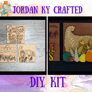 Give Thanks DIY Ladder Tiles, Thanksgiving DIY Inserts, Interchangeable Tiles, Pumpkin Pie Tile, Pumpkin Pie Craft, Thanksgiving DIY Tiles