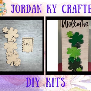 Birdhouse Clover DIY Insert, Interchangeable Birdhouse, Seasonal Shelf Sitter, St. Patrick's Day Craft,