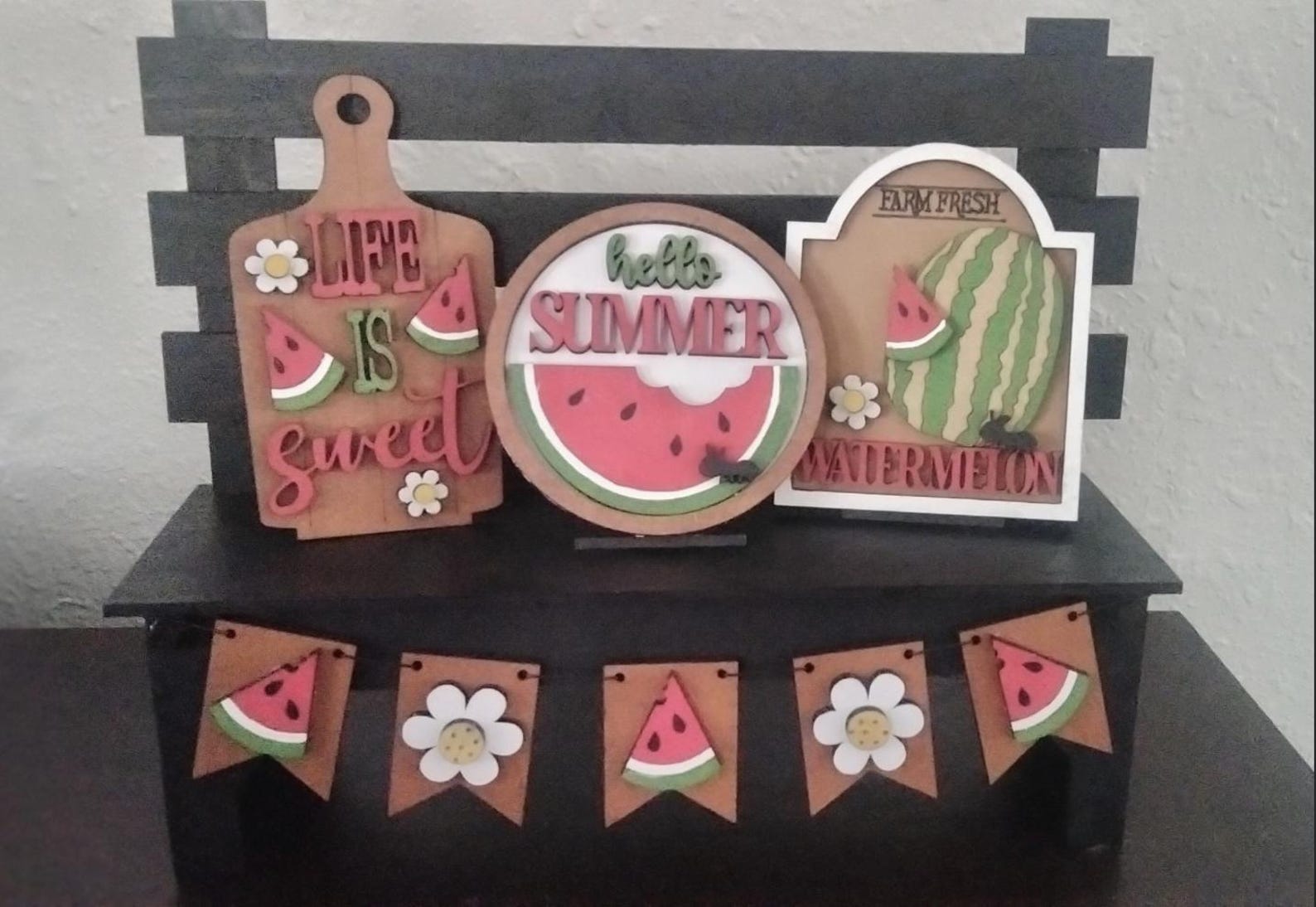 Park Bench Watermelon DIY Insert, - Etsy