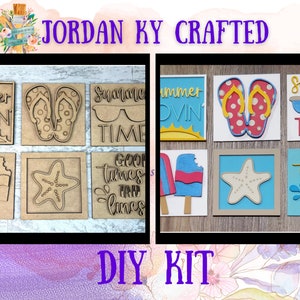 Summer Time Ladder DIY Inserts, Summer Interchangeables, Summer Tiles