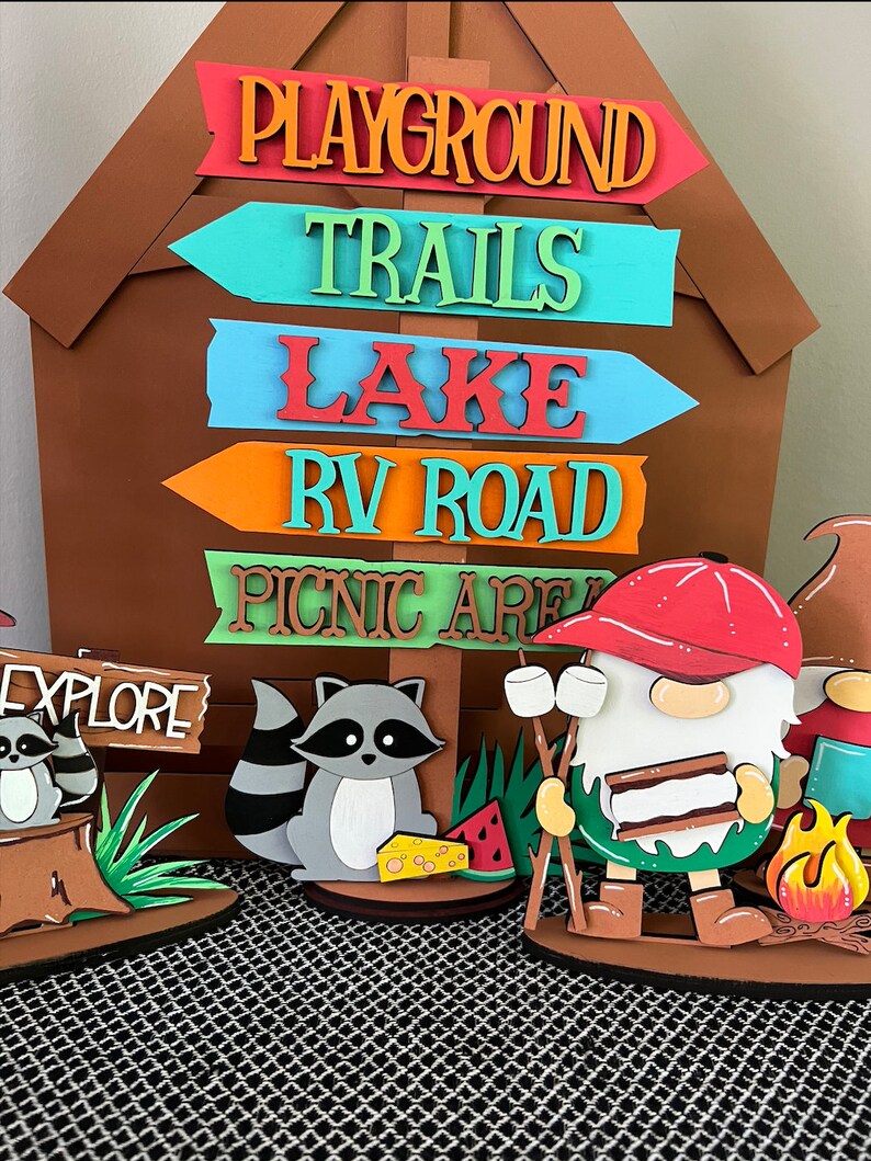 Camping Street Signs, DIY Arrow Sign Kit, - Etsy