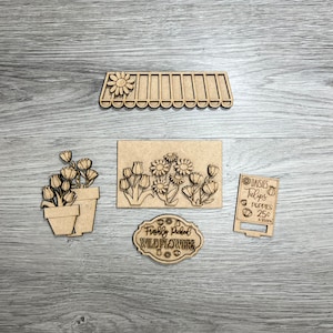 Market Stand Spring Wildflowers DIY Insert, jordankycrafted, Jordan ky crafted