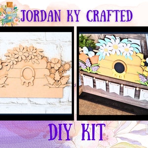 Honey Bee DIY Insert, Honey DIY Kit, Basket Kit, Basket DIY Insert, Honey Craft, Interchangeable, Windmill Insert