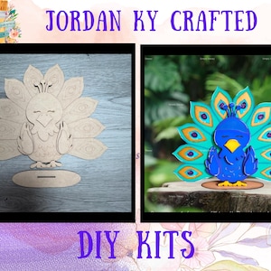 Peacock DIY Shelf Sitter, Peacock Craft Kit