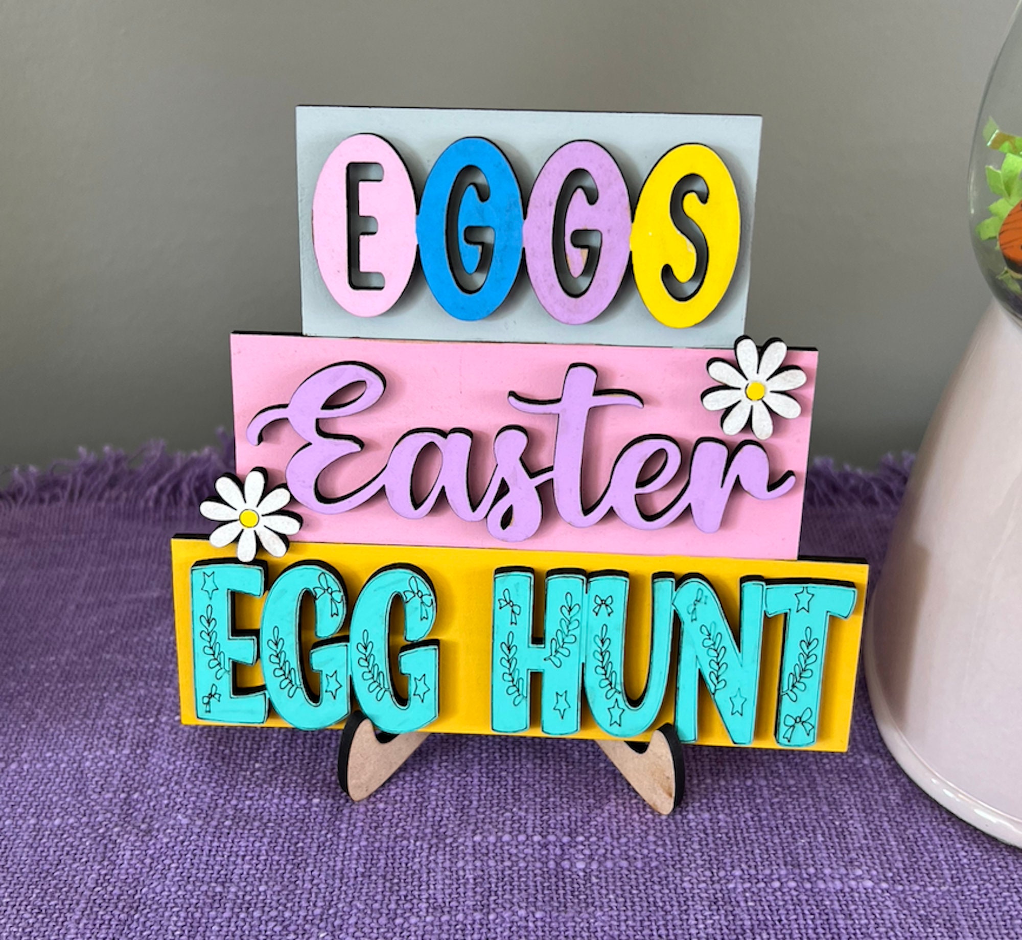 Spring Word Stacker, Word Stack Base, DIY Spring Word Decor, Easter ...