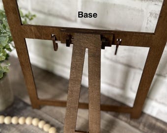 Base Easel Sign Frame, Interchangeable Sign Frame, DIY Seasonable Sign, Hanging Sign Display, Changing Sign Base, Tabletop Base,
