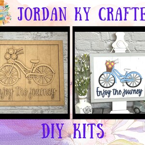 Bicycle Sign, Enjoy the Journey DIY Sign,