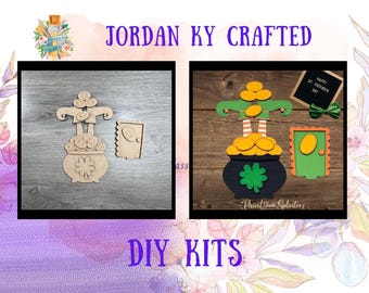 Birdhouse Leprechaun DIY Insert, Interchangeable Birdhouse, Seasonal Shelf Sitter, St. Patrick's Day Craft,