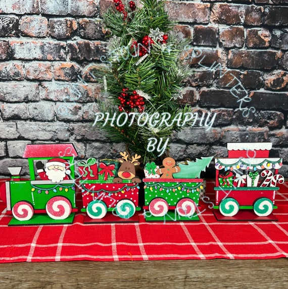 Décoration De Panier De Traîneau Du Père Noël En Bois, Décoration De Table De Noël, Ornements De Noël, Panier Cadeau De Noël, Décoration De Table De Fête