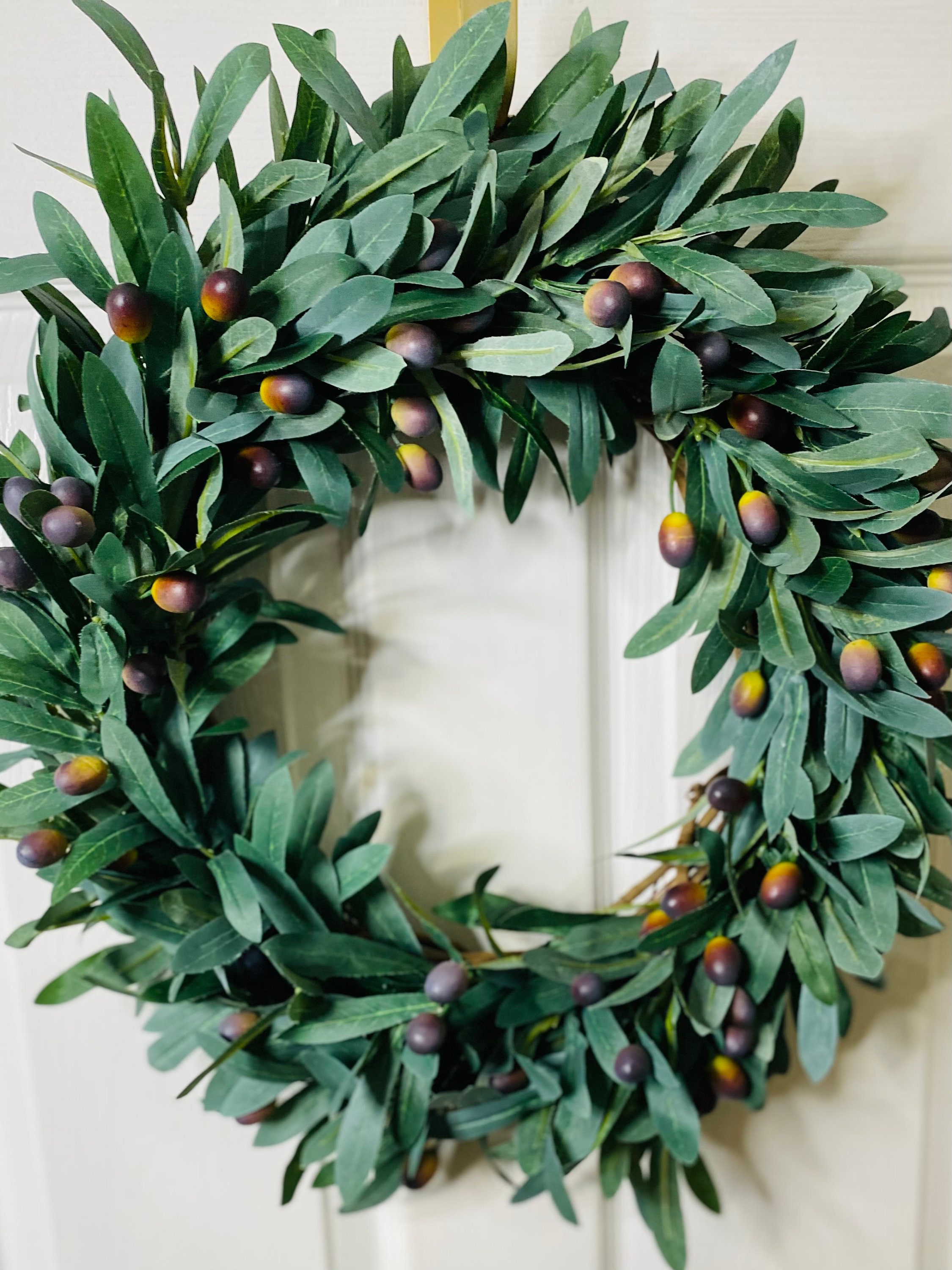 Olive Branch Wreath All Season Wreath Modern Farmhouse - Etsy
