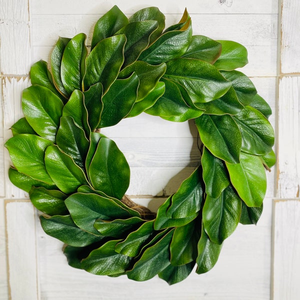 Magnolia Wreath, Magnolia Farm House Wreath, Year Round Wreath for Front Door