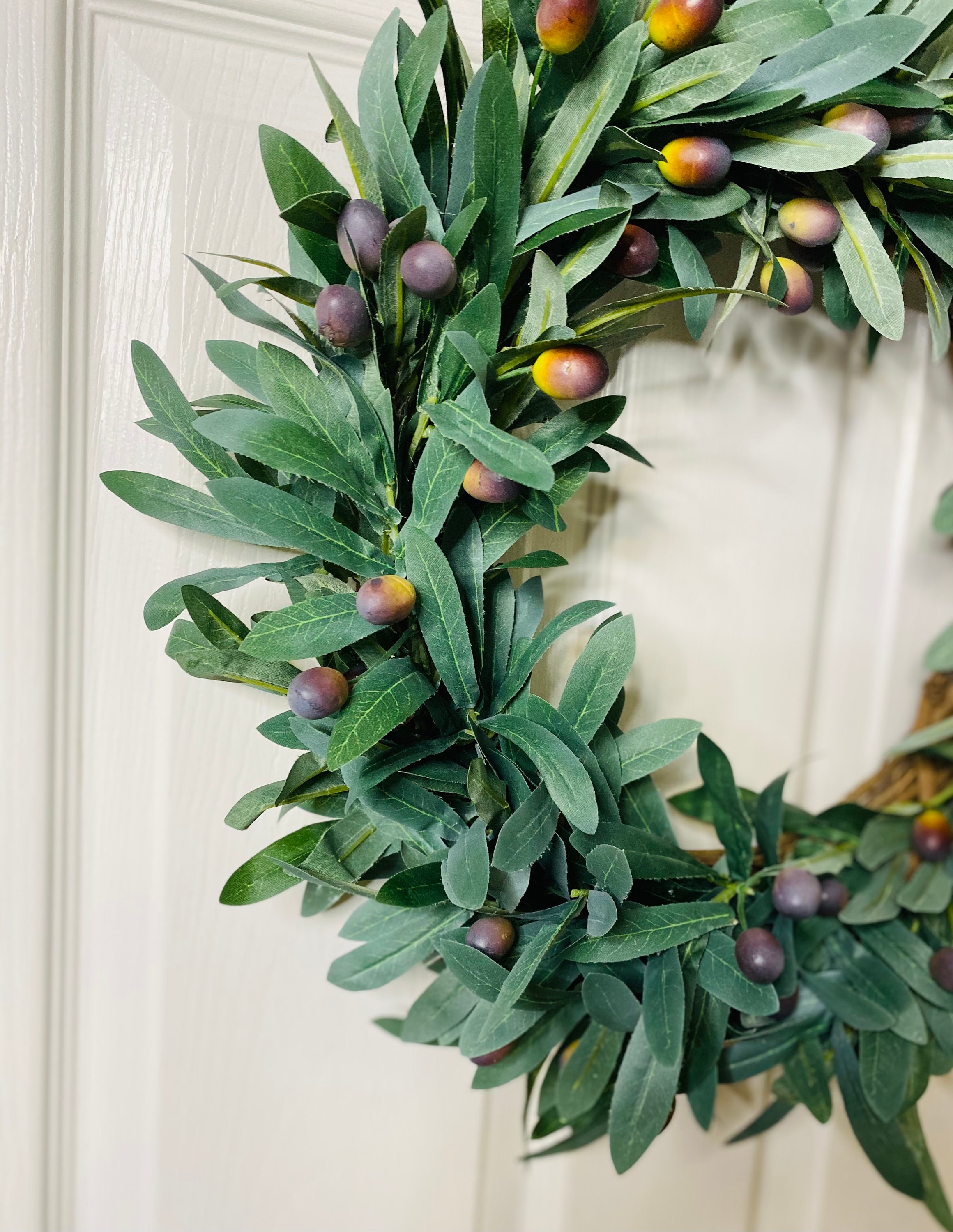 Olive Branch Wreath All Season Wreath Modern Farmhouse - Etsy